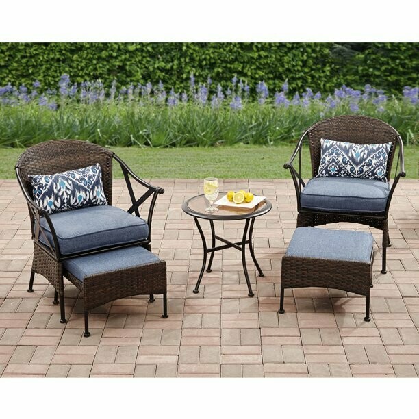 Skylar Glen 5 Piece Outdoor Chat Set