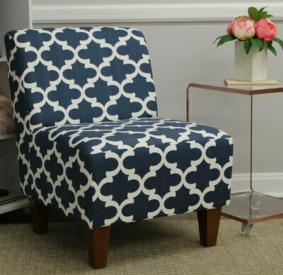 Armless Accent Chair, Multiple Colors
