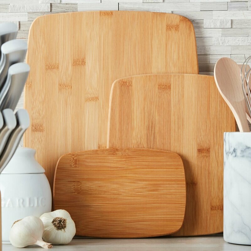 Classic 3-Piece Bamboo Cutting Board Set