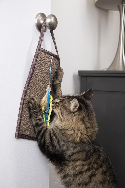 Carpet Relief Hanging Cat Scratcher with Catnip