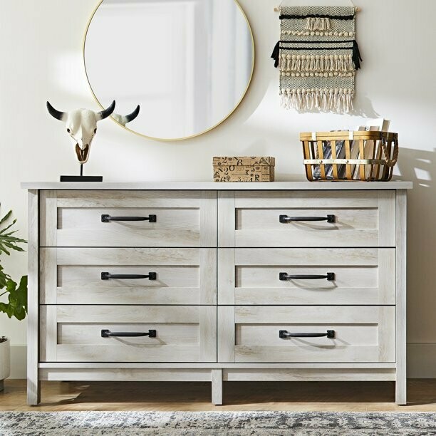 Modern Farmhouse 6-Drawer Dresser