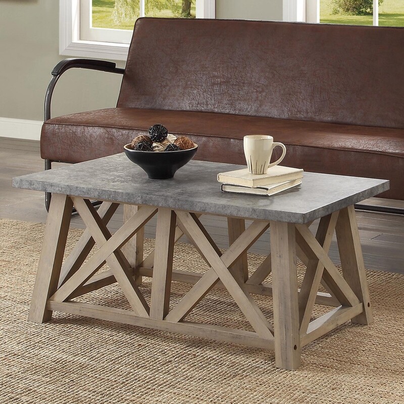 Granary Modern Farmhouse Coffee Table, Multiple Finishes