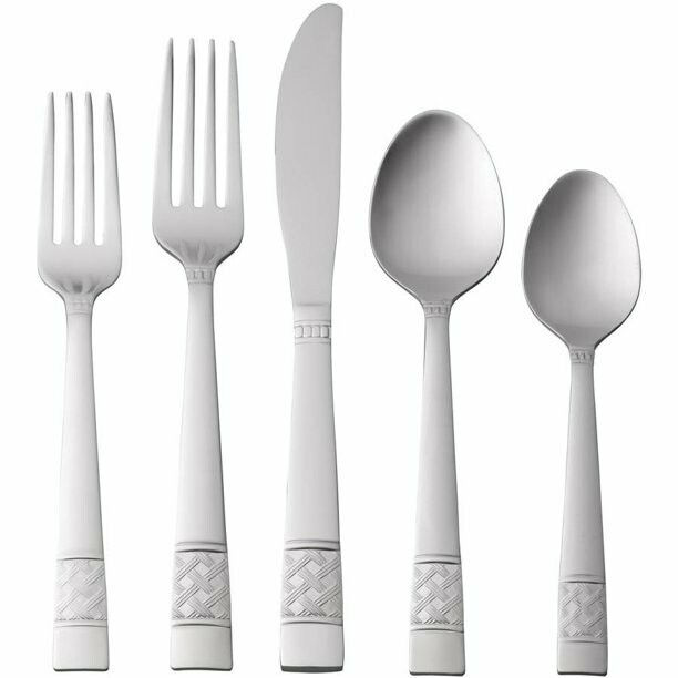 Mainstays Pierremont 20 Piece Polished Stainless Steel Flatware Set