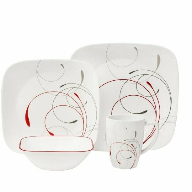 Corelle Square Splendor 16-Piece Dinnerware Set
