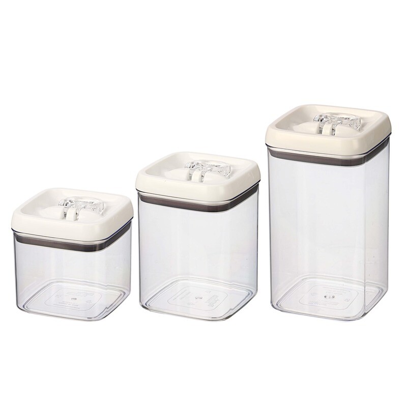 Flip Tite Food Storage Set, 3 Canisters