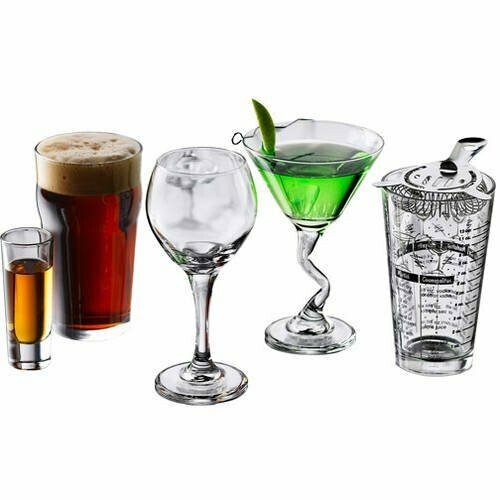 Libbey 18-Piece Barware and Glassware Starter Set