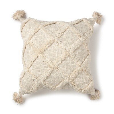 Better Homes & Gardens Tufted Trellis Decorative Throw Pillow, 20" x 20", Multiple Colors