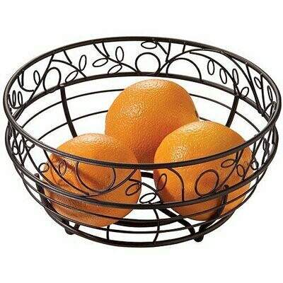 InterDesign Twigz Fruit Basket for Kitchen Countertops, Bronze