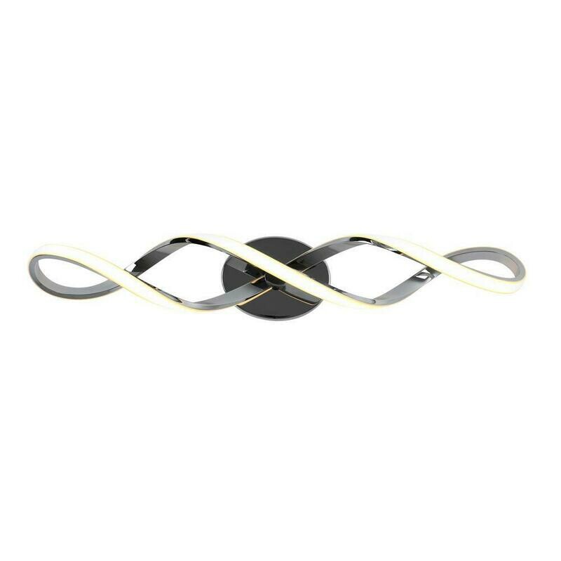 Swirl 27 in. Chrome LED Vanity Light Bar