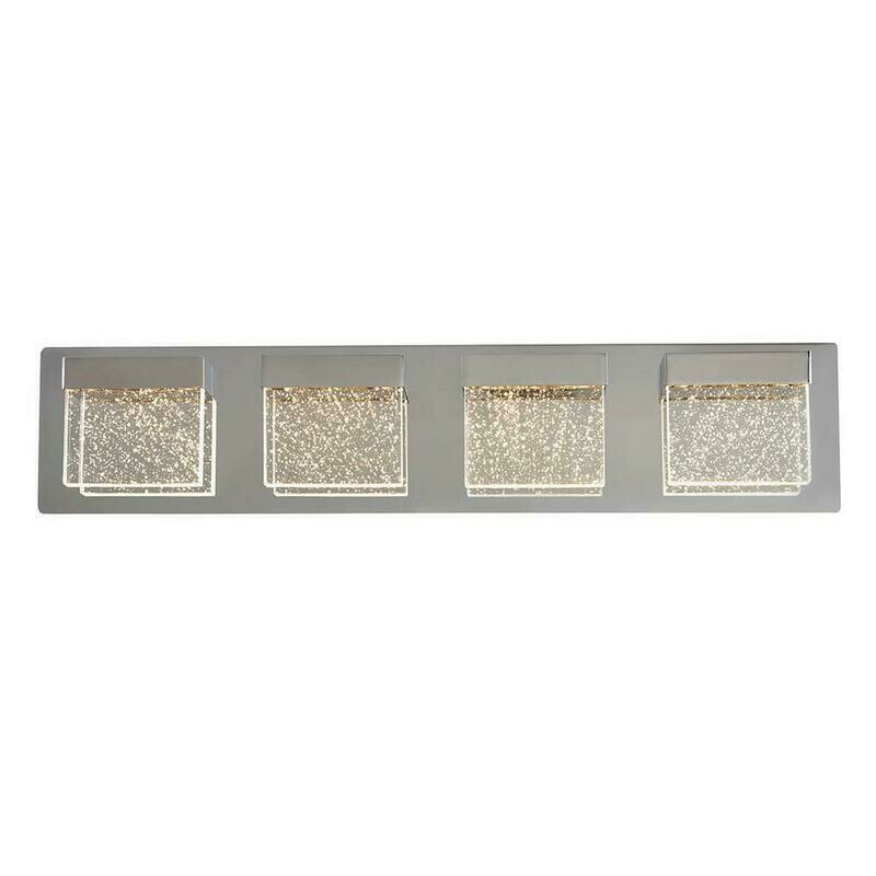 Bubble Cube 24 in. Chrome LED Vanity Light Bar