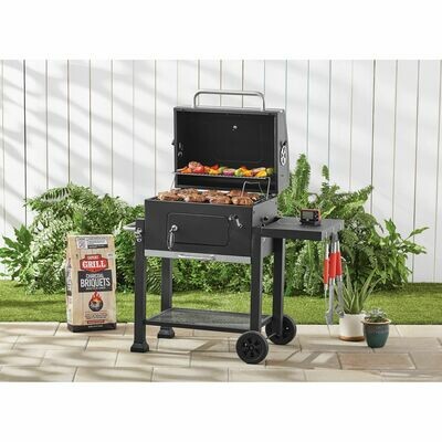 Expert Grill Heavy Duty 24-Inch Charcoal Grill, Black