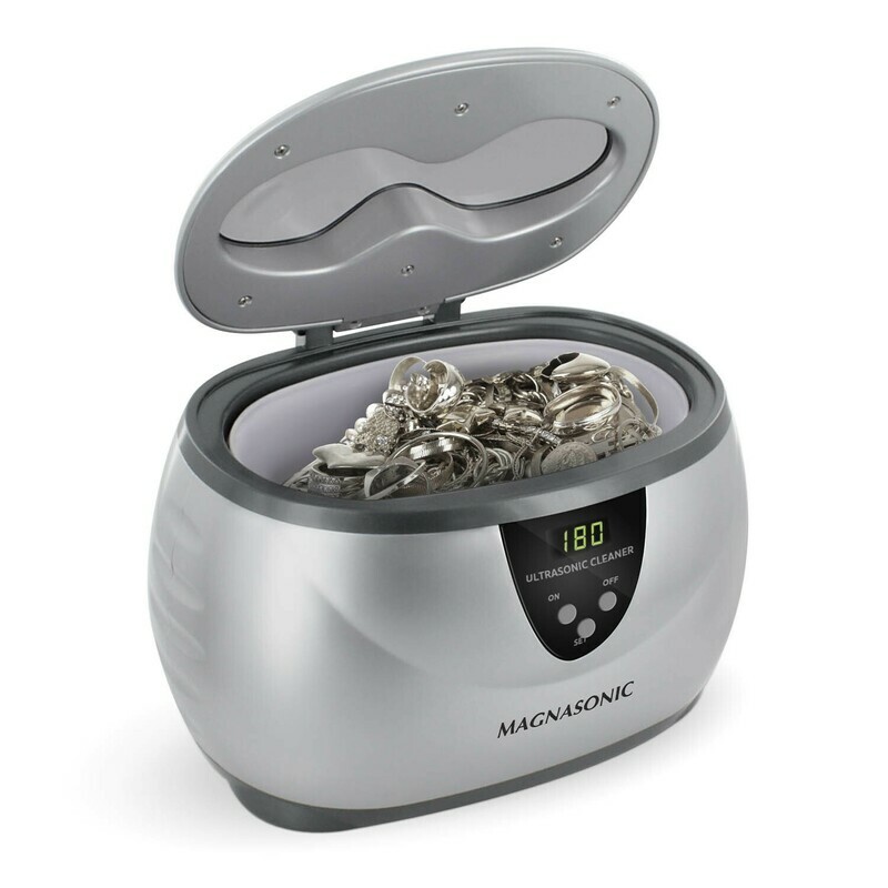 Magasonic Professional Ultrasonic Jewelry Cleaner with Digital Timer for Eyeglasses, Rings, Coins (MGUC500)