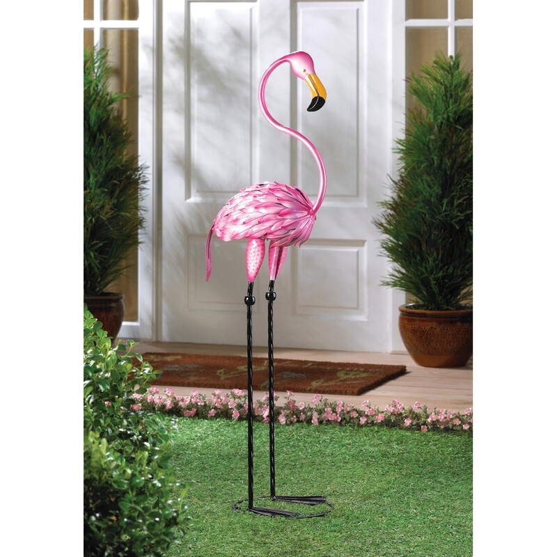 Indoor Outdoor Home Decor Summerfield Terrace TROPICAL TANGO FLAMINGO STATUE
