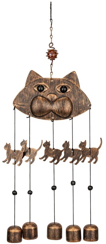 VP Home Cats Outdoor Garden Decor Wind Chime