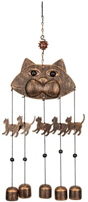 VP Home Cats Outdoor Garden Decor Wind Chime
