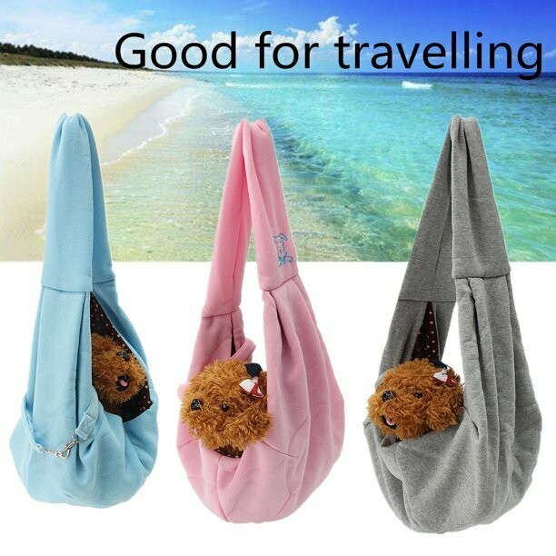 Reversible Pet Dog Puppy Carrier Single Shoulder Sling Bag Tote Travel Handbag