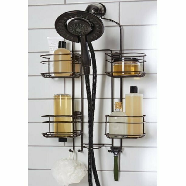 Expandable Hose Shower Caddy, Oil-Rubbed Bronze