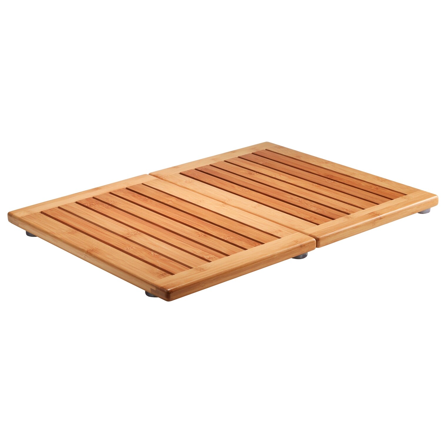 Bamboo Floor and Shower Mat - Measures 1&quot; x 23.75&quot; x 17.75&quot;