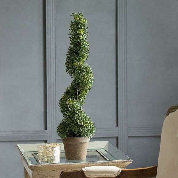 35 in. Decorative Boxwood Tree