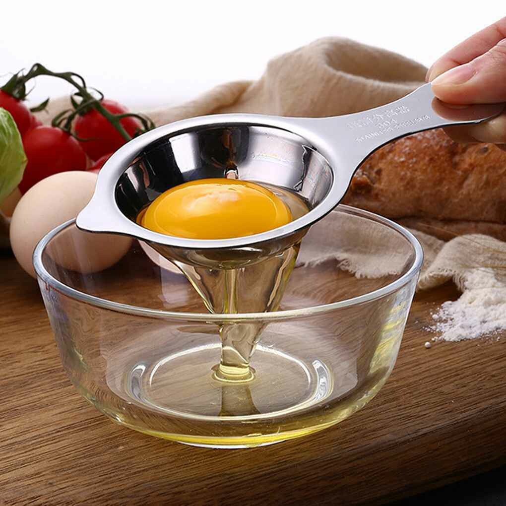 Stainless Steel Egg Seperator Divider Egg White Yolk Sifting Filter Holder Tools Kitchen Accessory