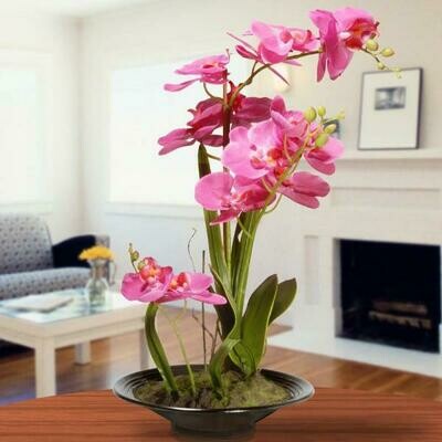 17 in. Pink Orchid Flowers