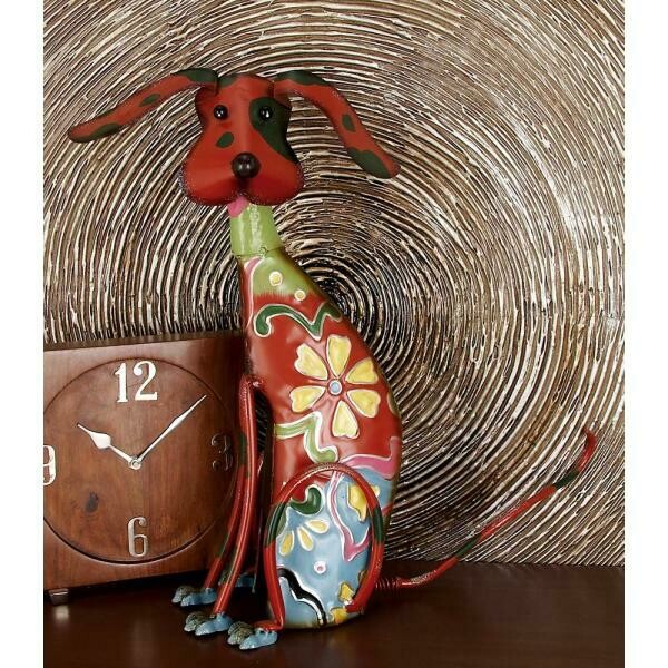 Whimsical Dog Iron Sculpture