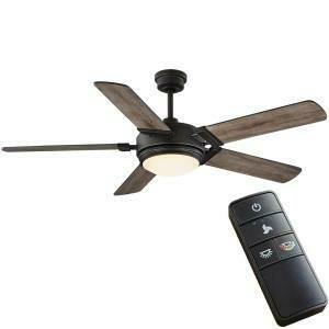 Ashby Park 52 in. White Color Changing Integrated LED Bronze Ceiling Fan with Light Kit and Remote Control