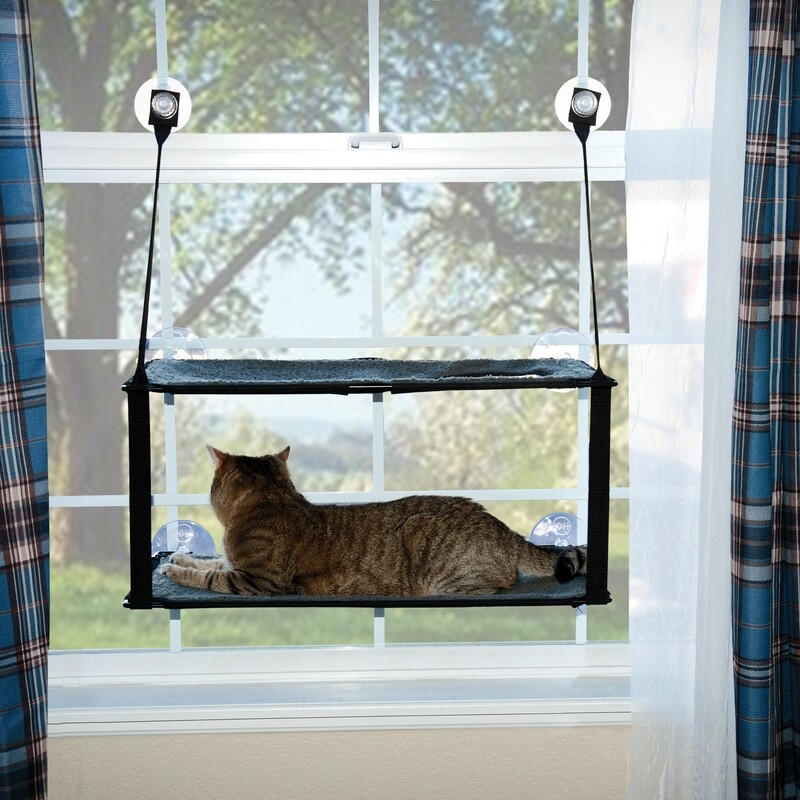 K&amp;H EZ Mount Pet Cat Bed, Gray