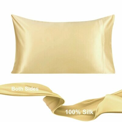 PiccoCasa 100% Pure Silk Pillowcase for Facial Beauty and Hair, Multiple Colors