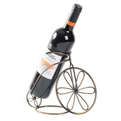 Vintage Decorative Metal Bicycle 1-Bottle Tabletop Countertop Wine Holder