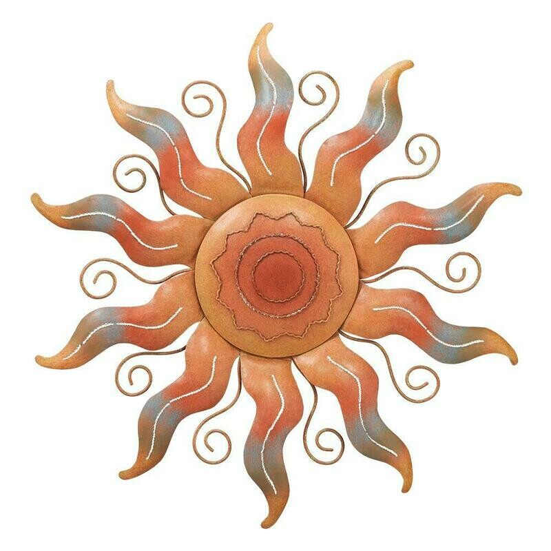 Indoor Outdoor Wall Art Home Decor For Home 22 in. Sun Wall Decor