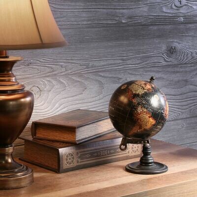 5&quot; Geographic Globe, Black