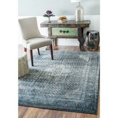 Kellum Faded Vintage Slate 5 ft. x 8 ft. Area Rug