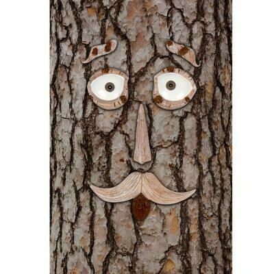 Whimsical Outdoor Garden Tree Face Decoration Set (6-Piece)