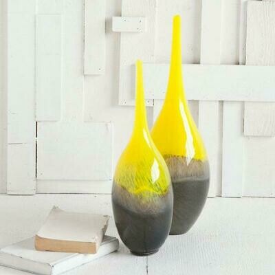 Jasse Yellow Small Decorative Vase
