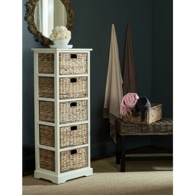 Vedette Distressed White Storage Chest