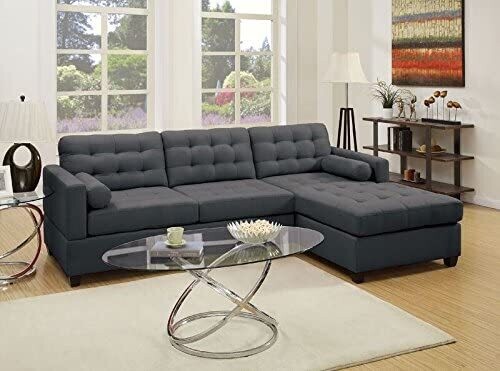 Sectional, Slate Black