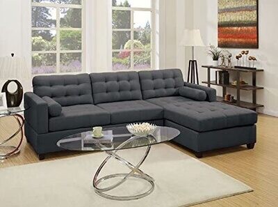 Sectional, Slate Black