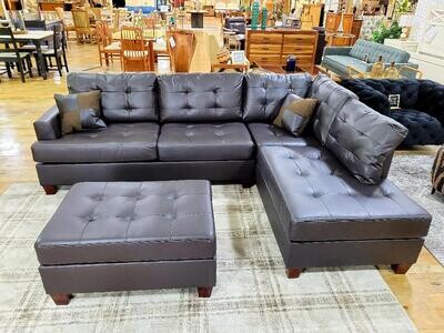 Quick Ship ~ Sectional Sofa Couch Comfortable Home Condo L Shaped New