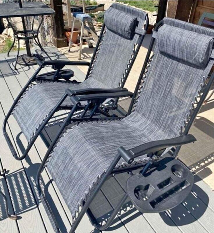 Zero Gravity Chairs - Set of 2 - Gray