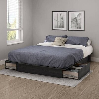SoHo Storage Platform Bed with 2 Drawers, Queen