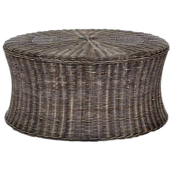 Ruxton Dark Brown Cocktail Ottoman