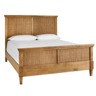 Marsden Patina Finish Wooden Cane Queen Bed (65 in. W x 54 in. H)