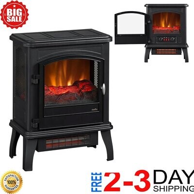 Duraflame Infrared Quartz Electric Fireplace Stove Heater 10.10''x 17.5'' x23''