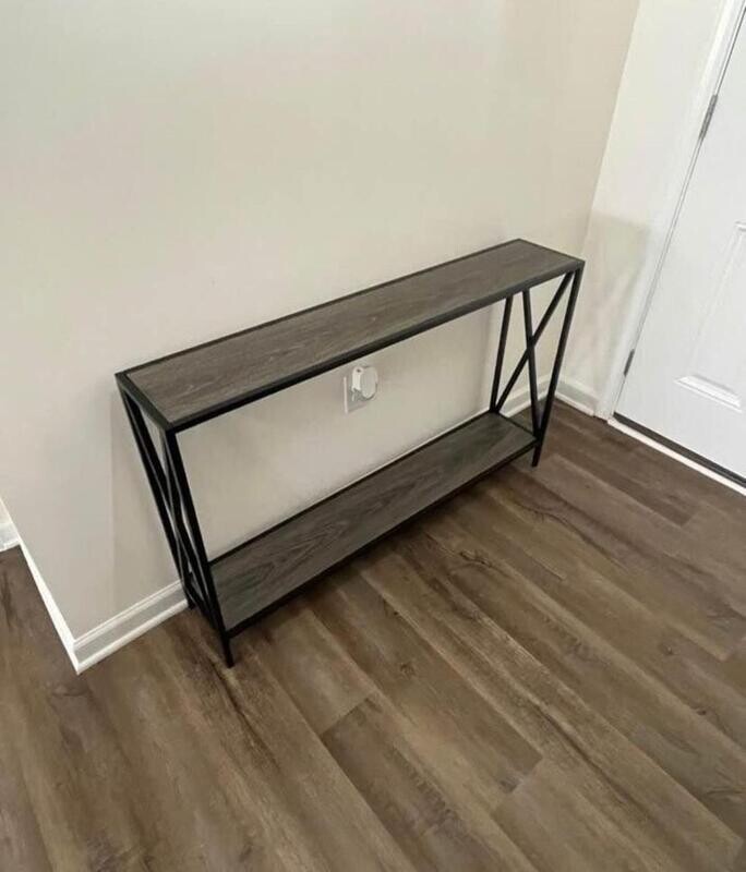 Slim Console Table, Sofa Table, 2 Shelves, Hallway, Entryway, Grey, 47.25&quot; L x 9&quot; W x 29&quot;H