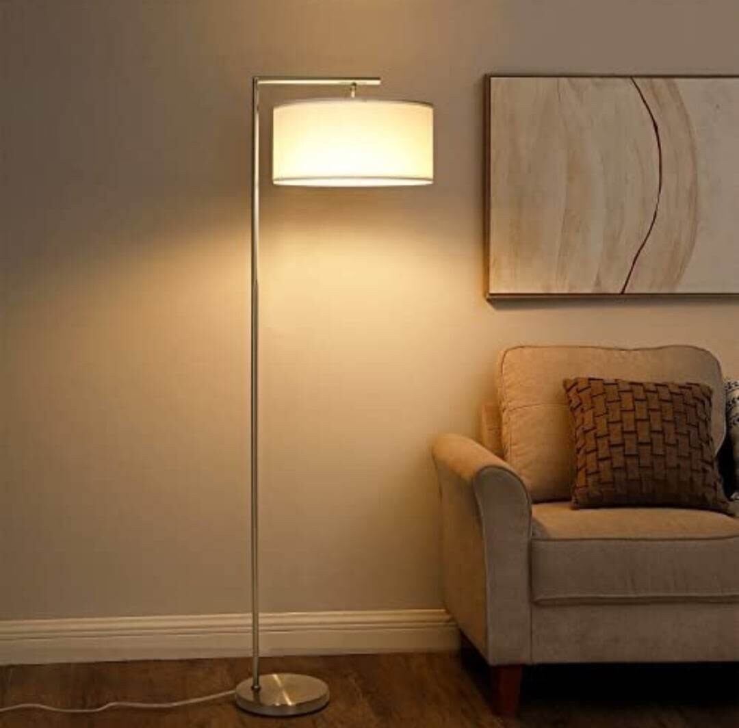Modern Floor Lamp 5 Feet Tall with Rotatable Lampshade Classic Corner Pole Lamp