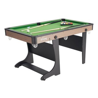 Folding Pool Table 60" Steady Indoor Billiard Game W/ Complete Accessories Set