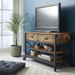 Rustic Farmhouse TV Stand Media Console Sofa Tables Living Room With Drawers