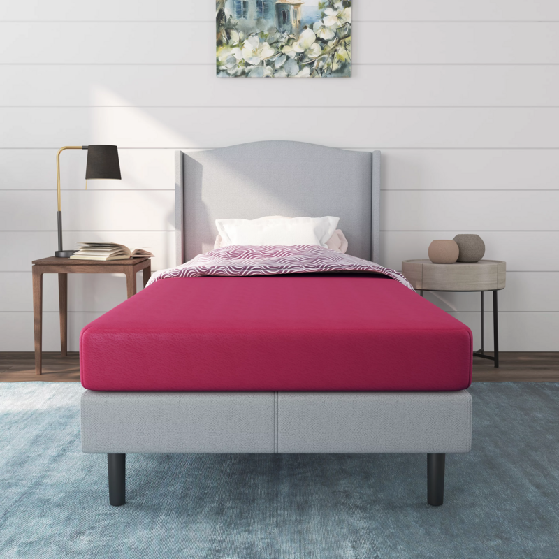 Nap Queen Rainbow 5&quot; Memory Foam Twin Mattress, Pink