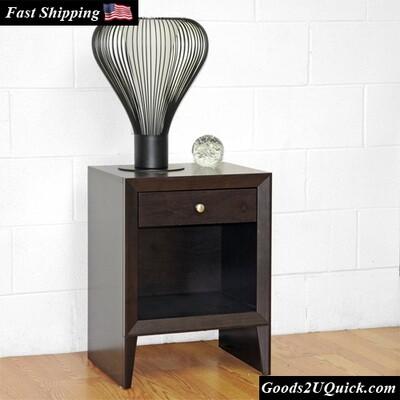 Leelanau 1 Drawer Modern Accent Table and Nightstand For Bedroom And Livingroom